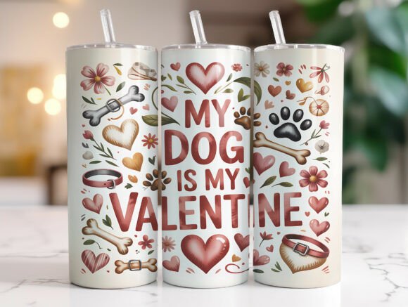 20oz My Dog is My Valentine Tumbler Wrap Review