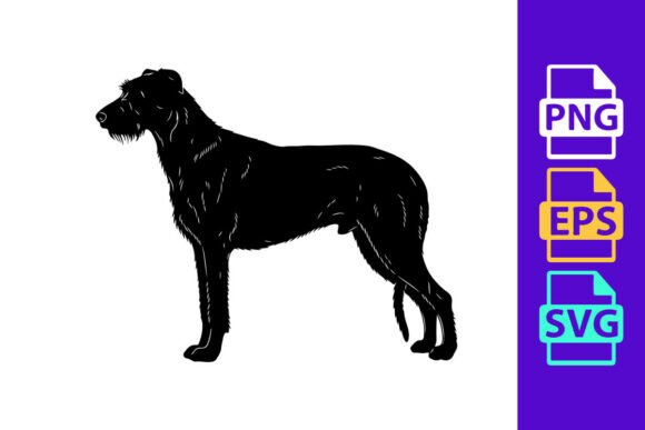 Black Great Dane Dog Standing Silhouette Review