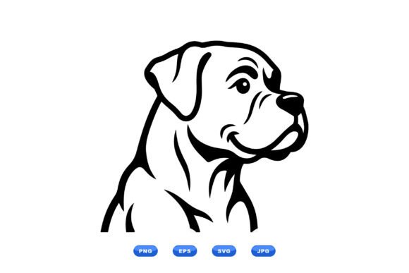 Bold Bulldog Line Art SVG Review