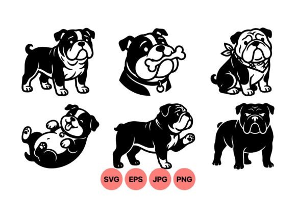 Bulldog Svg Vector Clipart Review