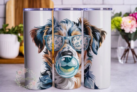 Cool Dog Bubblegum Design Tumbler Wrap Review