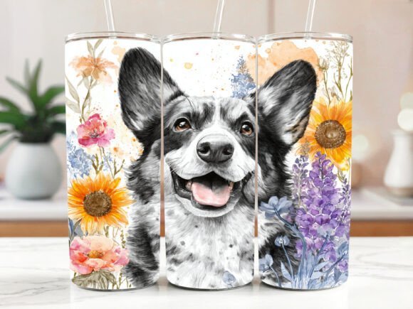 Corgi Dog 20oz Tumbler Sublimation