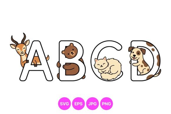 Cute Animal Alphabet Clipart Review
