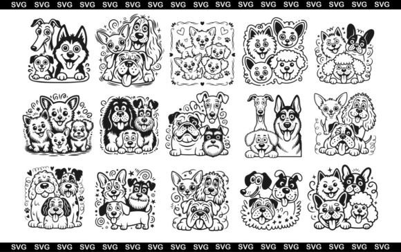 Cute Dogs Doodle Vector Set Review