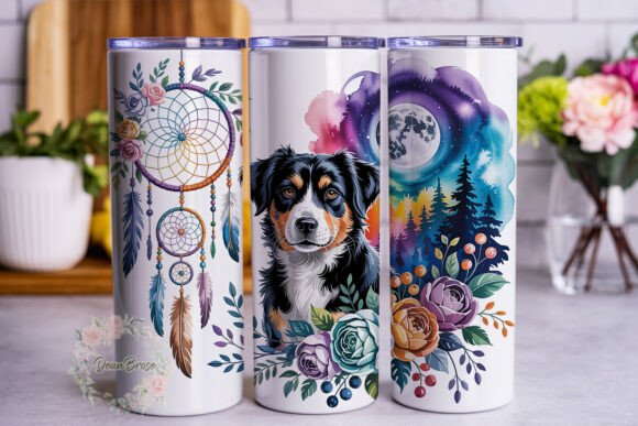 Dog Dreamcatcher Night Sky Tumbler Wrap Design Review