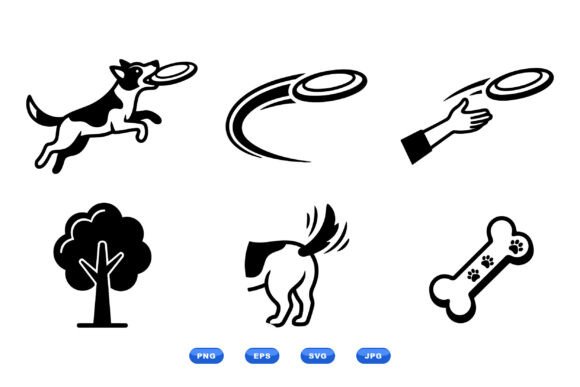 Dog Frisbee Icon Clipart Pack Review