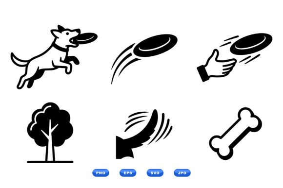 Dog Frisbee Icon Pack Review for Embroidery Projects