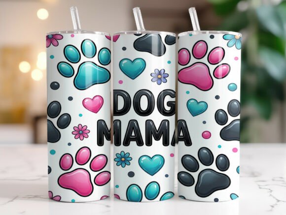 Dog Mama Paw Print Tumbler Wrap Review