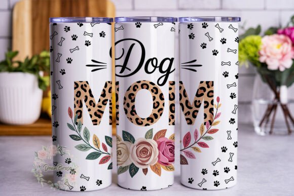 Dog MOM Leopard Print Floral Tumbler Review
