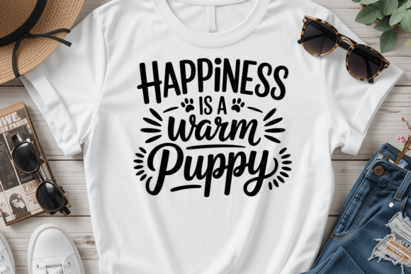 Happiness is a Warm Puppy PNG SVG Review