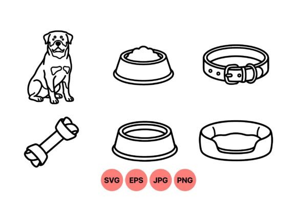 Pet Care Line Art SVG Design Review