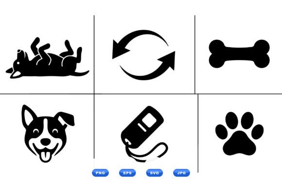 Playful Dog Icon Set Review for Embroidery Projects