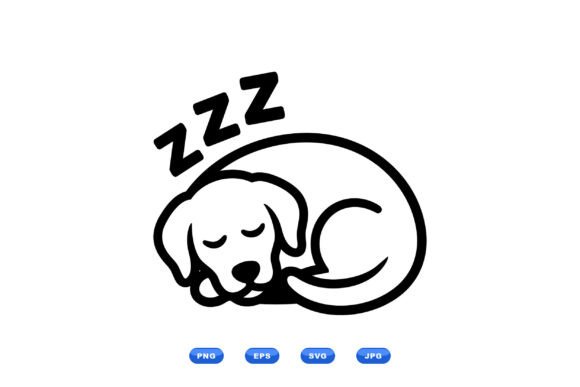 Sleeping Puppy SVG Illustration Review